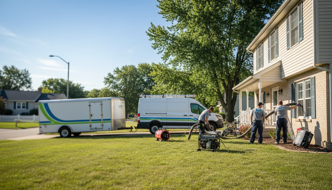 Flooded Basement Restoration And Cleanup With Repair in Holton, IN near me
